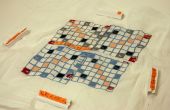 Del bordado CNC: Tela tablero de Scrabble-como