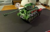 Modelo de cartón eléctrico tanque de T34-88 como se ve en el mundo del juego de tanques. 