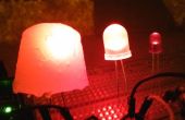 Pegamento caliente gigante LEDs - hice en TechShop