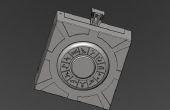 Locket 3D Stargate con mecanismo de cierre oculto