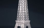 La torre de Eiffel pop-up tarjeta Origami arquitectura Kirigami