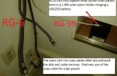 Hacer uso práctico del panel solar de carga de puerto con el cable coaxial