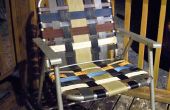 Renovado césped silla plegable con materiales repurposed