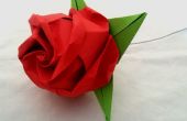 Plegar una rosa Origami