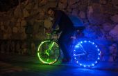 TRON moto rueda LED