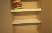 La caja de la hamburguesa de cartón corrugado