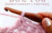 Cómo al DC2TOG (doble crochet 2 juntos) – disminución de la puntada! 