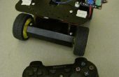 Robot, conducido por el controlador de PS3 a través de Wifi y Arduino shield