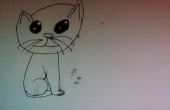 Cómo dibujar un gato de dibujos animados! 