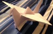 Grúa de origami aleteo