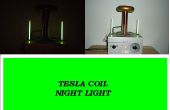 Bobina de Tesla noche luz