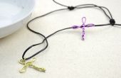 Ideas de joyería del metal - crear un collar de cruz para niñas