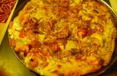 Fiebre del oro de Pizza (pizza de salmón ahumado)
