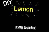 Bombas de baño limón DIY! 