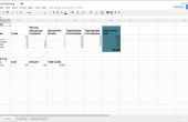 Cómo hacer la planificación inicial para el servicio de trabajo usando Google Drive hoja de cálculo