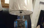 Lámpara de cristal grabado al agua fuerte