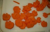 Calabaza de Halloween con forma de zanahoria