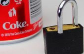 Cómo abrir un candado con una lata de coca cola