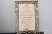 Invitaciones de boda personalizado grabado a láser (con Scrollwork victoriana Tutorial!) 
