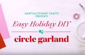 Martha Stewart Crafts: Guirnalda de círculo de vacaciones