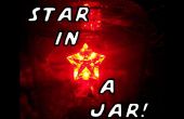 Solar Powered LED parpadean estrella en A tarro