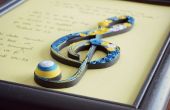 Enmarcado Quilling G-Clef - Quilling Musical