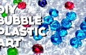 DIY Bubble Plastic Art