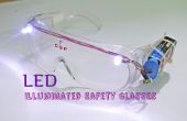 LED iluminado gafas de seguridad