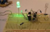 Dos transistor LED intermitente del