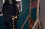 Cómo convertir un viejo columpio en un apoyo de guillotina para Halloween