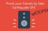 Falsificación de terremoto con Woofer (altavoz de alta potencia)