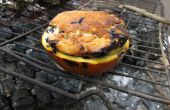 Muffin de naranja cáscara de fogata