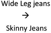 Amplia jeans de pitillo ajustado