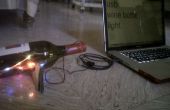 Luz de alimentación USB botella de vino. 