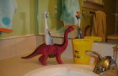 Soporte cepillo de dientes de dinosaurio