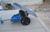 Generador Solar portátil en un remolque de bicicleta para Burning Man