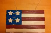 Hacer una bandera americana de pintura palos
