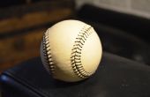 Reemplazo de la cáscara de cuero externa sobre una pelota de béisbol