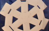 Reciclar los copos de nieve tarjeta de visita (con seis puntas simetría!) ¿ 