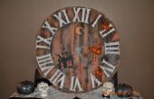 Halloween decoración de reloj de pared
