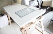 El ángulo ajustable de IKEAhacked tabla de dibujo