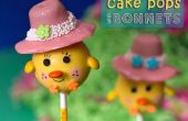 Chick Cake Pops con bonetes