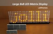 Gran pantalla de matriz de LED 8 x 8