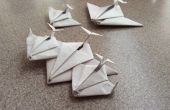 Origami papel Jet/nave espacial [no vuela, pero se ve muy bien en pantalla]