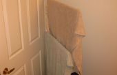 Estante de toalla de bisagra de puerta del PVC