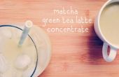 Hacer un té verde Matcha Latte concentrado (para leche caliente clásico, Iced Latte y mezcla de Café Frappé) 