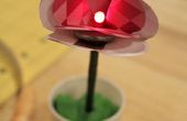 LED flor de papel