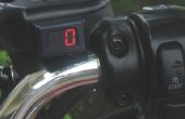 Instalar tacómetro de microTach instrumentos Speedway en motocicleta Harley-Davidson más adelante 2004