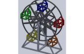 3D imprime rotación noria