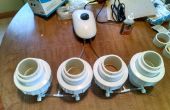 Cuatro cámara de lecho fluidizado para pintura en polvo